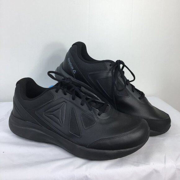 Reebok Mens Walk Ultra DMX Max Black Lace Up Sneaker Size 13 EXCELLENT Condition - Picture 1 of 10
